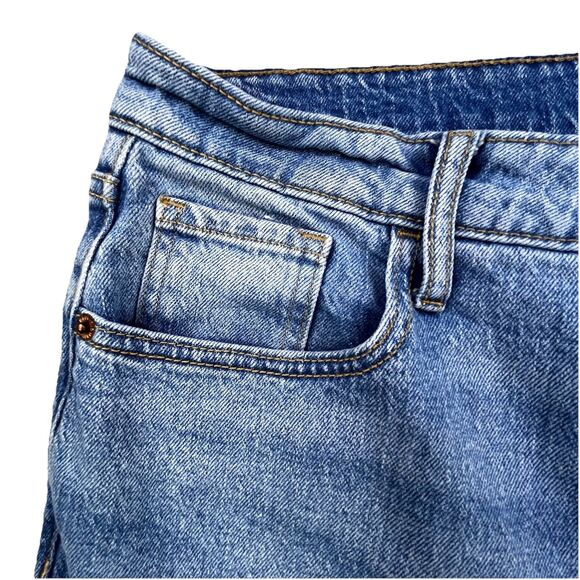 Old Navy Jeans Womens 14 Blue High Rise Kicker Boot Cut Light Wash Stretch Denim - Picture 3 of 13